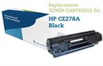 Sort kompatibel HP CE278A toner